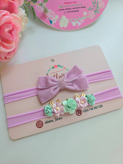 Baby Elastic Headband Set