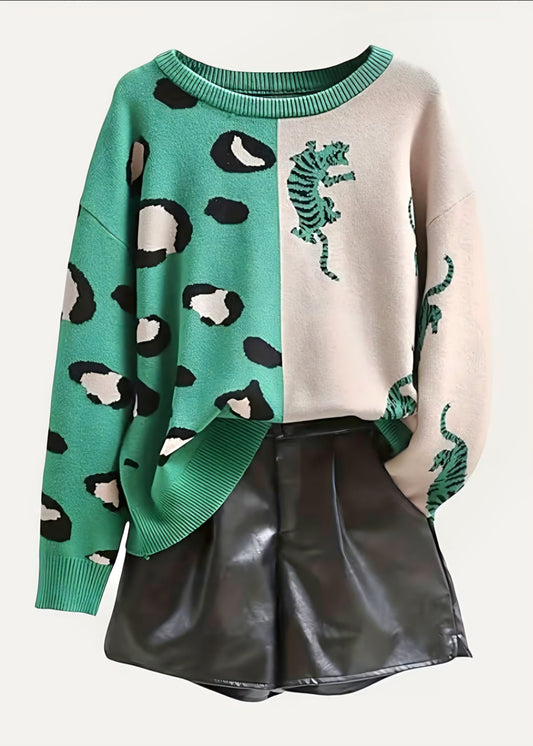Green Crew Neck