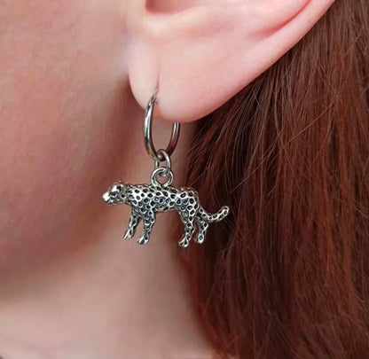 Leopard Dangling Earrings