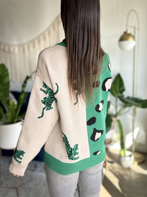 Green Crew Neck